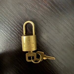 Louis Vuitton Brass Padlock with Keys